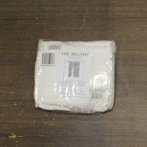 VHC Brands Panel Pair Rod Pocket Ruched Window Curtain Soft White 36x63